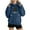 Navy, variant on SwiftWear Women's Festive Christmas Print Hoodie Cozy Fleece Lined Pullover with Large Pocket, Oversized Holiday Hooded Sweatshirt Black