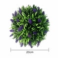 thumbnail image 1 of Fake Plant Home Decor Artificial Lavender Topiary Ball Flower Hanging Basket, 1 of 4