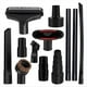 thumbnail image 1 of 12 Uds. Accesorios Universales para Aspiradoras de 1-1/4 Pulgadas, Aspiradoras, Extensión Cepillo, Varita, Boquilla, Herramienta Rincones, Húmedo y Seco, 1 of 5