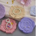 thumbnail image 4 of Juego de moldes de silicona DIY de 3 piezas for bandejas de joyería de rosas, posavasos de almacenamiento de anillos y aretes, 4 of 8