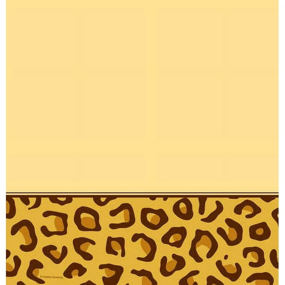 Creative Converting Leopard Printed Plastic Tablecloth