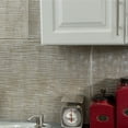thumbnail image 3 of FASÄDE Ripple Decorative Vinyl Backsplash 15 sq ft Kit in Vintage Metal, 3 of 6