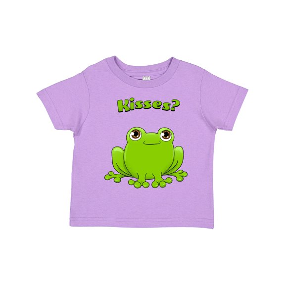Inktastic Kisses? - Cute Frog Boys or Girls Toddler T-Shirt