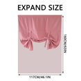 thumbnail image 3 of HLONK Contemporary White Solid Print Kitchen Curtains  30 x 46 In, 3 of 7