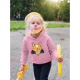 thumbnail image 2 of Cute Corgie Bat Costume Hoodie Toddler -Image by Shutterstock,  5 Toddler, 2 of 4