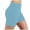 Blue, variant on SOOMLON Biker Shorts for Women Plus Size High Waisted Elastic Shorts Soft Leggings Shorts with Pockets Cycling Bottoms