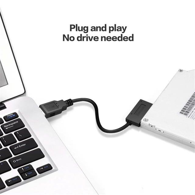 Lubelski USB 2.0 to MINI Sata II 6+7 13Pin Adapter Converter Cable for DVD/CD ROM Drive