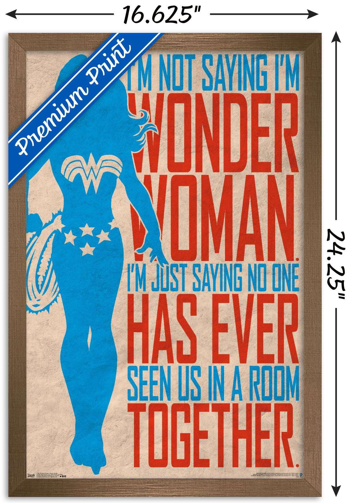 DC Comics - Wonder Woman - Secret Identity Wall Poster, 14.725" x 22.375", Framed