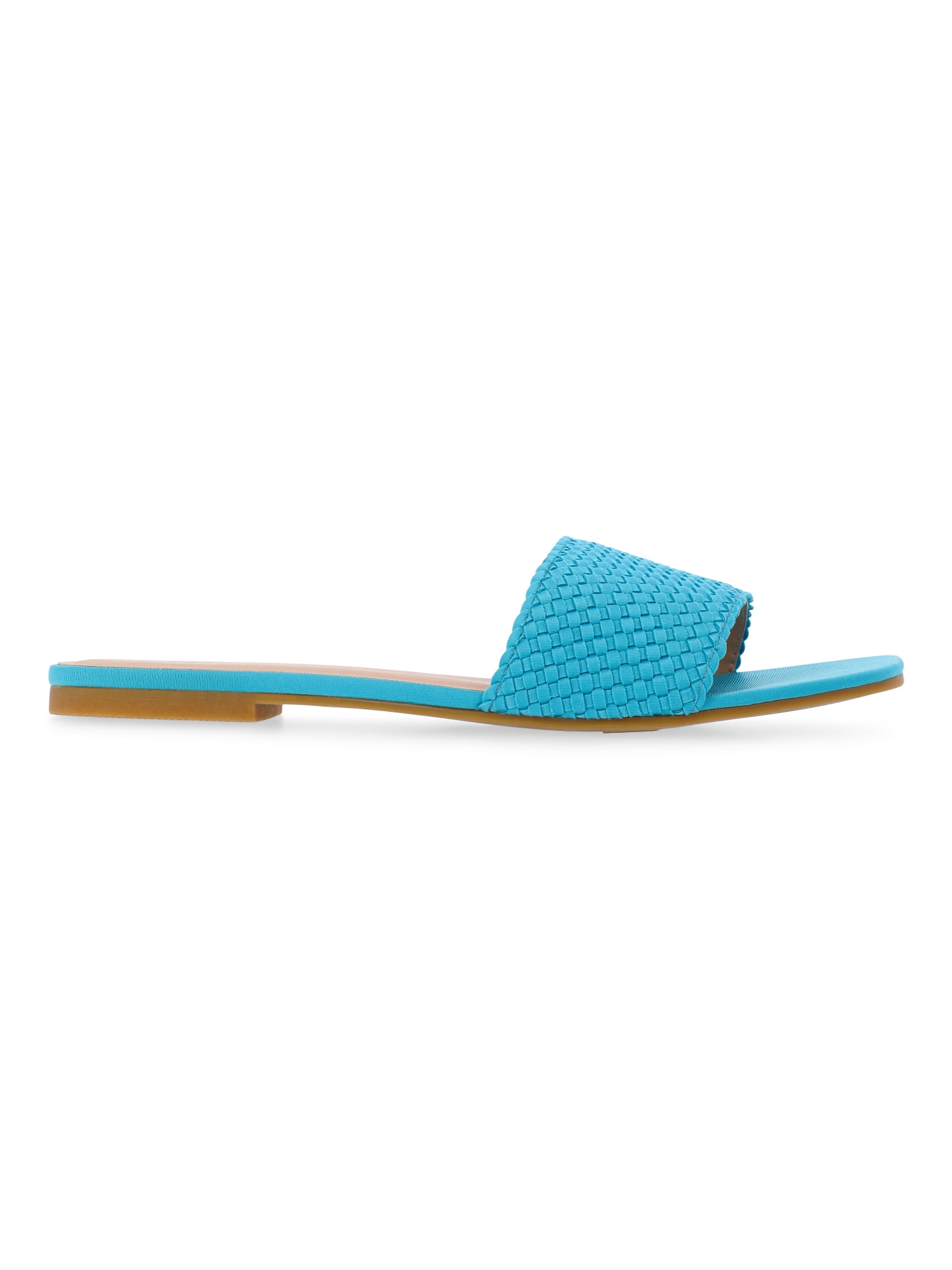 Time and Tru Women's Quilted Slide Sandal