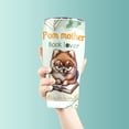 thumbnail image 3 of Pomeranian Mother Book Lover Living That Dog Mom Life Happy Mother's Day 30oz Stainless Steel Tumbler Insulated Cup with Lid Pom Dog Lover Gifts - 03004, 3 of 5