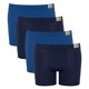 thumbnail image 1 of Sloggi calzoncillos para hombre, pack de 4 - GO Natural Short C4P, calzoncillos bóxer, algodón elástico Azul S (Small), 1 of 7