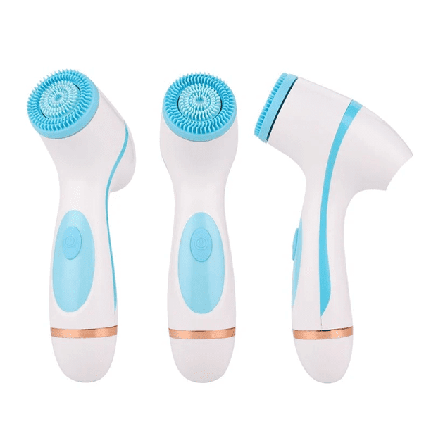 Cepillo de limpieza facial 3 en 1 giratorio eléctrico recargable