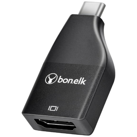 BonElk Compact USB-C to 4K HDMI Adapter - Black