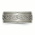 thumbnail image 3 of Titanium 9mm Ring Wedding Man Designed  For Dad Mens  For Him, 3 of 10