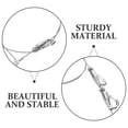 thumbnail image 2 of KAKOWELY 1 Set Display Wire Rope Hanger for Picture Hanging with Design Silver, 2 of 8