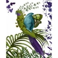 thumbnail image 3 of Fab Funky 12x14 Black Modern Framed Museum Art Print Titled - Fantasy Parrot 1, 3 of 5