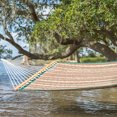 thumbnail image 2 of Castaway® Large Green and Brown Stripe Quilted Hammock, 2 of 2