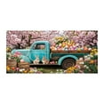 thumbnail image 1 of zhangmingg Blue Truck Easter Garage Door Banner with Rabbit and Colorful Eggs Decorative Cover for Home Holiday, 1 of 6
