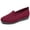 Red, variant on CHICVOMEY Breathable Knit Flats for Women Dress Shoes Comfortable Slip-on Flats Causal & Walking