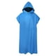 thumbnail image 1 of Albornoz cambiador de microfibra Surf con capucha | Poncho de toalla de secado rápido para nadadores, surfistas, buceadores | Absorbente ligero unisex talla única | 43.3" de largo | Piscina de playa, 1 of 5