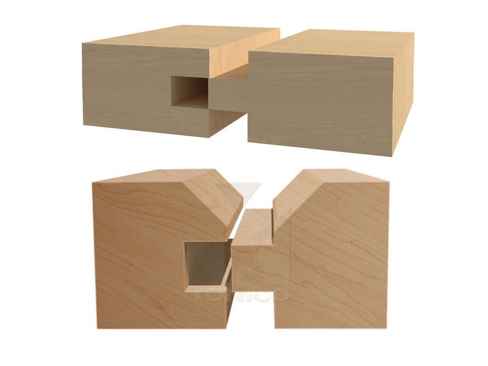 Yonico 4 Bit Tongue & Groove and V-notch Router Bit Set - 1/2" Shank 15423