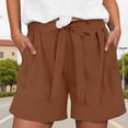 thumbnail image 4 of WILLBEST Pantalones Casuales de Mujer, Cómodos Pantalones Cortos de Verano con Detalle de Lazo para Uso Diario, elegantes para Mujer Extra Grande, 4 of 5