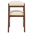 thumbnail image 5 of PU Vanity Stool Seat, Square Leather Makeup Bench with Wood Legs, Small Ottoman Stool Chair for Vanity, Padded Vanity Seat Footrest for Makeup Room, Living Room, Bathroom-BG, 5 of 9