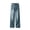 YW22-Dark Blue, variant on Baggy Hip Hop Jeans for Men Retrojeans Wide Leg Skater Denim Pants Casual Loose Fit Long Trousers