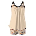 thumbnail image 5 of Uaswgudfs Women's Loose Fit Modest Floral Printed High Waisted Two Piece Tankini Swimsuits for Beach 2XL, 5 of 6