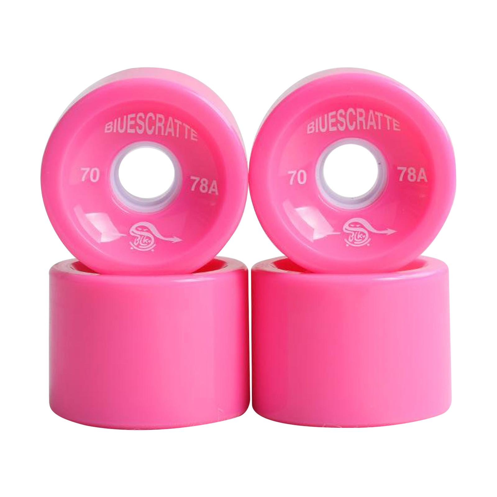 4pcs/Pack 70mm Longboard PU Wheel Replacement Skateboard 78A Hardness