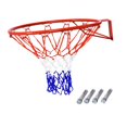 thumbnail image 2 of S SERENABLE Basketball Rim Hanging Basketball Hoop Steel Frame Universal Basketball Goal Orange, 2 of 9