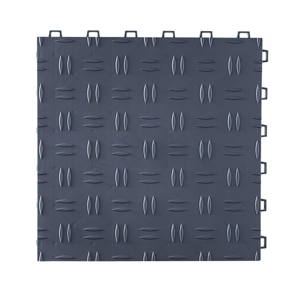 KFFKFF 12x12 in Garage Tile Interlocking Gray Pack of 50 Garage Floor Tiles