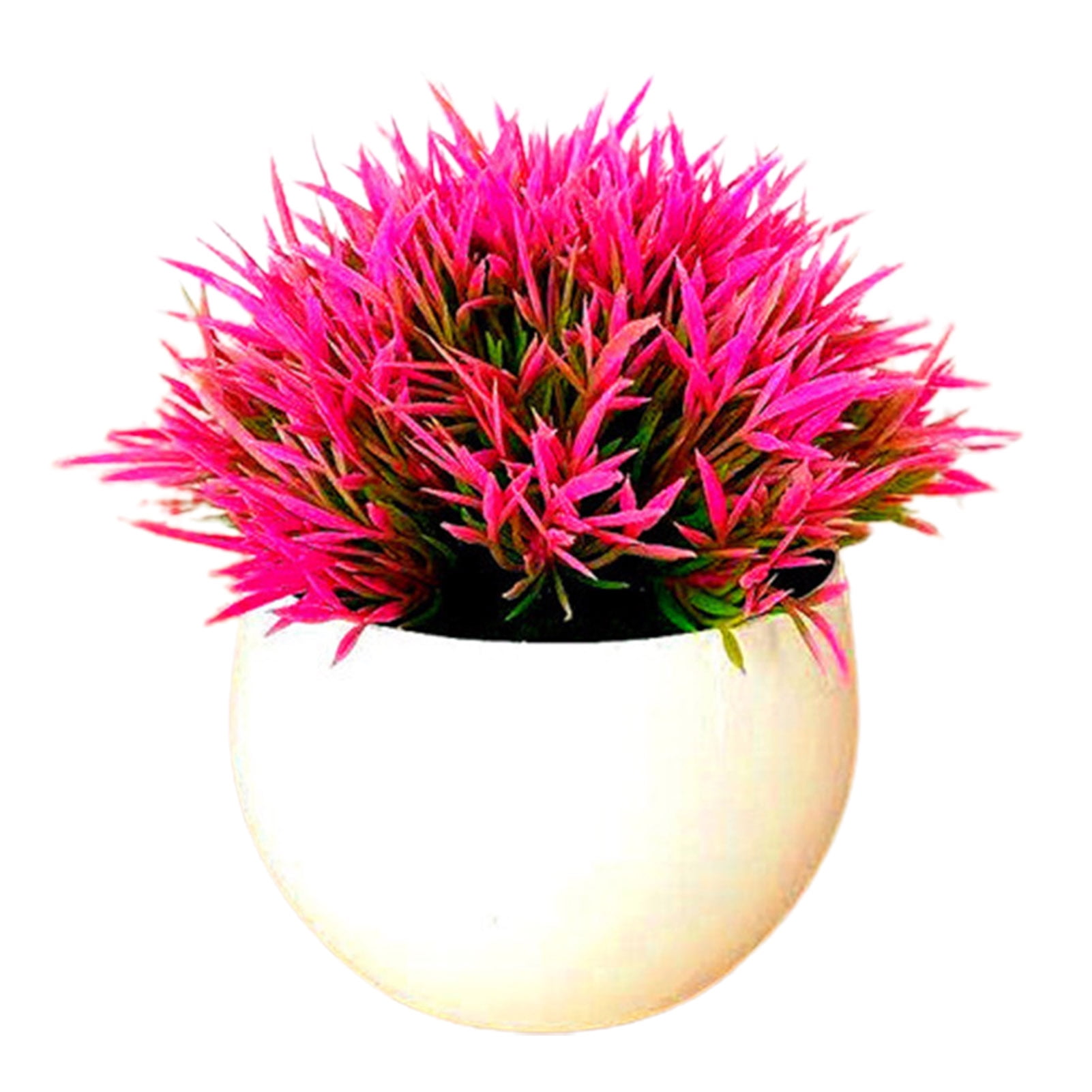 Artificial Mini Potted Plants Plastic Faux Topiary Shrubs Fake Plants