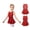 Red, variant on Girls Sequined Hip Hop Dance Dress Criss Cross Back Ballet Gymnastics One Piece White 16