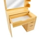 thumbnail image 4 of Tocador de Dormitorio con Banco de 3 Cajones con Almacenamiento y Espejo Moderno Bona Bossa Bona, 4 of 12