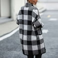 thumbnail image 6 of Herrnalise Women's Oversized Long Batwing Sleeve Cardigan Waffle Knit Sweater Coat Solid Color Button Down Jacket Black,S, 6 of 9
