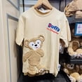 thumbnail image 2 of Camiseta original Shanghai Disney 2024 Duffy CookieAnn manga corta algodón StellaLou pareja básica manga corta, 2 of 5