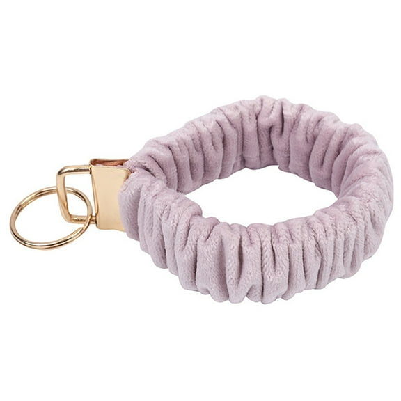 Wristlet Keychain Bracelet Women Stretchy Key Chain Keyring, Bracelet Holder Women - Pink