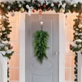thumbnail image 6 of Christmas Teardrop Swag Artificial Teardrop Floral Swag Artificial Christmas Door Swag Christmas Swags Wall Hanging Fireplace Decor Christmas Door Decorations Teardrop Wreath, 6 of 6