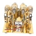 thumbnail image 3 of Hot Air Stirling Engine, Golden Color Exquisite Stirling Engine Model Easy Assembly  For Education, 3 of 8