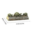 thumbnail image 3 of Mnhhatv Turtle Resin Garden Ornament Courtyard Outdoor Decor Lifelike Turtle Figurine for Yard Patio Flower Bed Pond Accent Feng Shui Symbolic Decoration Garden Home Landscape Outdoor Display, 3 of 8
