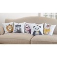 thumbnail image 7 of Fennco Styles Cartoon Animal Printed Cotton Decorative Throw Pillow 16" Square, 7 of 7