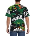 thumbnail image 2 of Naloa Dinosaur Skeleton Men's T-Shirt Sport T-shirt Men's Basic Tee Casual Men's Shirt, Round Neck, Short Sleeves - XX-Large, 2 of 5