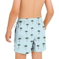 thumbnail image 6 of Hrsba Boys Swim Trunks Print With Pockets Drawstring Elastic Waist Summer Casual Outdoor Beach Shorts For Boys, 6 of 6