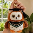 thumbnail image 3 of Graduation Owl Stuffed Animal with Cap, 6.3" Owl Plushie Toy, Soft Stuffed Owl Plush, Ideal Birthday Christmas Graduation Presents for Kids Boys Girls, 3 of 7