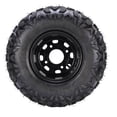 thumbnail image 2 of 18x9.5-8 Rear Tire with Rim, Excellent Road Grip 8 Inches Easy Installation Puncture Proof Go Kart Rear Tire  for  Cart Garden Lawn Mower, 2 of 7
