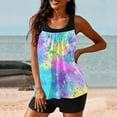 thumbnail image 5 of VEKDONE Womens Tankini Swimsuits with Boy Shorts Two Piece Bathing Suits Tummy Control Swimwear Print Tankinis Swimsuit Athletic Set A Multicolor M, 5 of 5