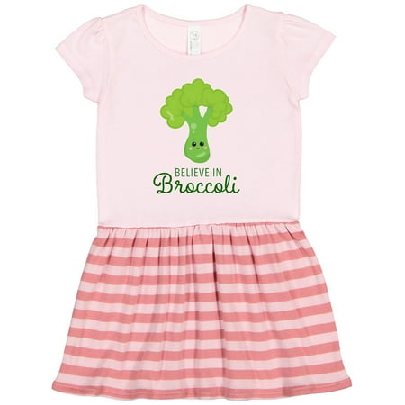 

Inktastic Believe in Broccoli Gift Toddler Girl Dress