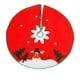 thumbnail image 2 of Falda para árbol de Navidad | Delantal redondo de 99 cm de tela no tejida con banda elástica | Decoración navideña para regalos y adornos | Cubierta inferior roja festiva para reuniones familiares, 2 of 5