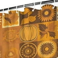 thumbnail image 5 of Thanksgiving Autumn Fall Maple Leaves Pumpkin Harvest Shower Curtains,Reusable Bath Curtain with Hooks Basic Polyester Fabric Curtains for Bathroom Bathtub Autumn Holiday, 5 of 5